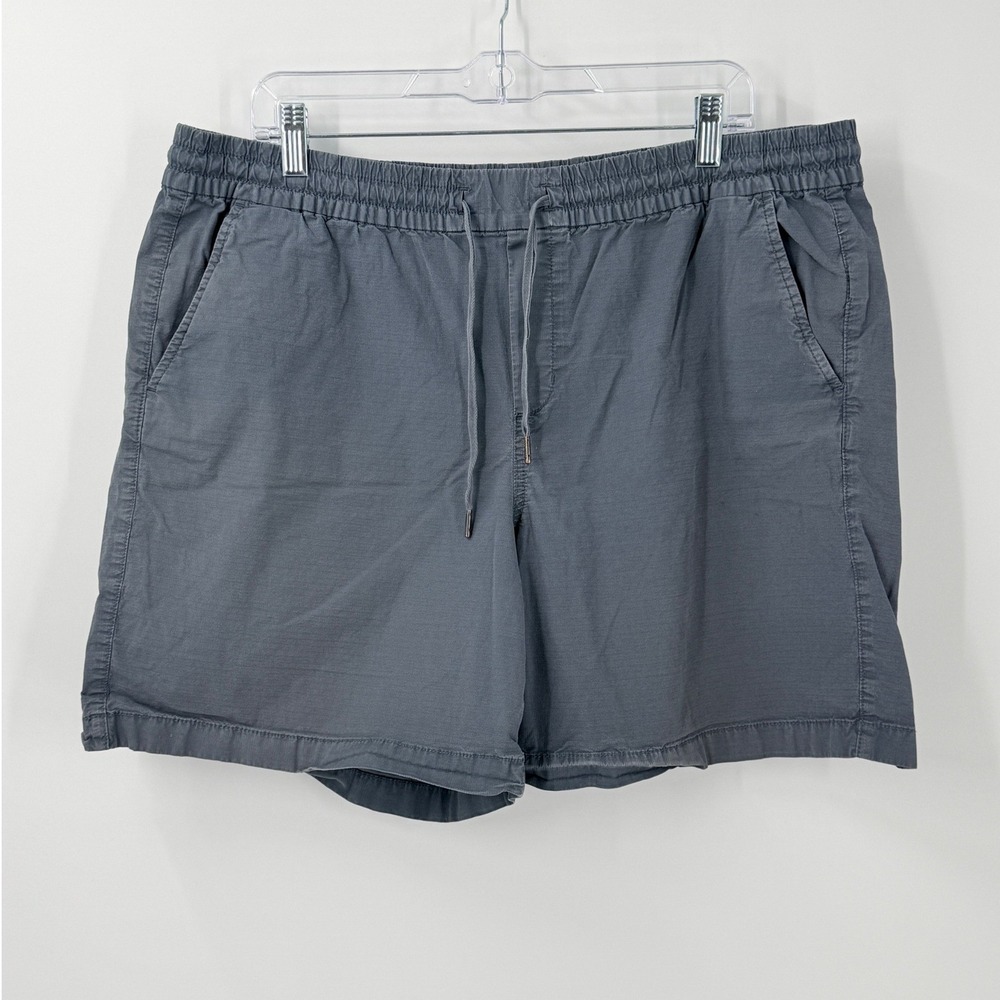LL Bean 7" Shorts Women sz XL Gray Elastic Waist Drawstring casual pull on